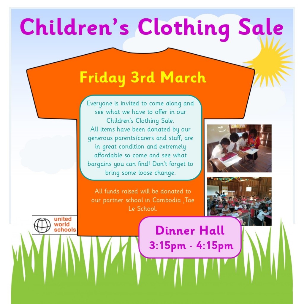 Children's Clothing Sale Devonshire Hill Nursery and Primary School